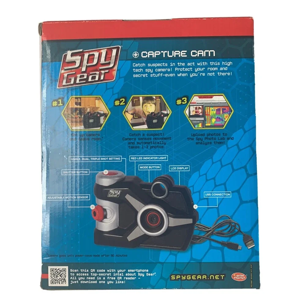 Wild Planet Motion Activated Detection Spy Gear Camera, Capture Cam Age 8+